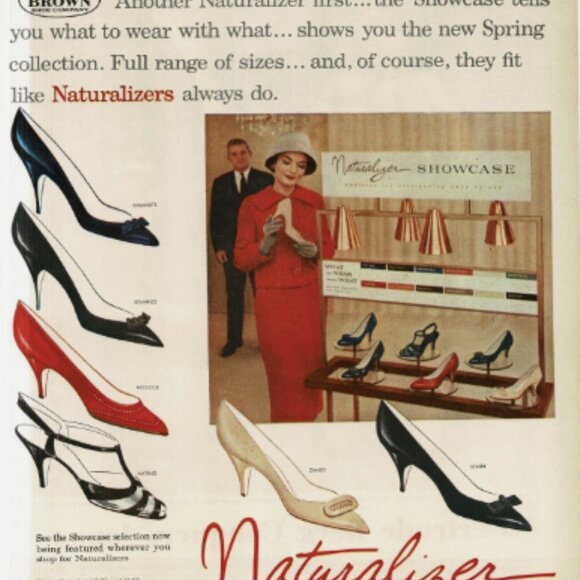 1970s Never worn Naturalizer Leather Brown T-bar Roman Mary Jane sandal heels - - Picture 2 of 15